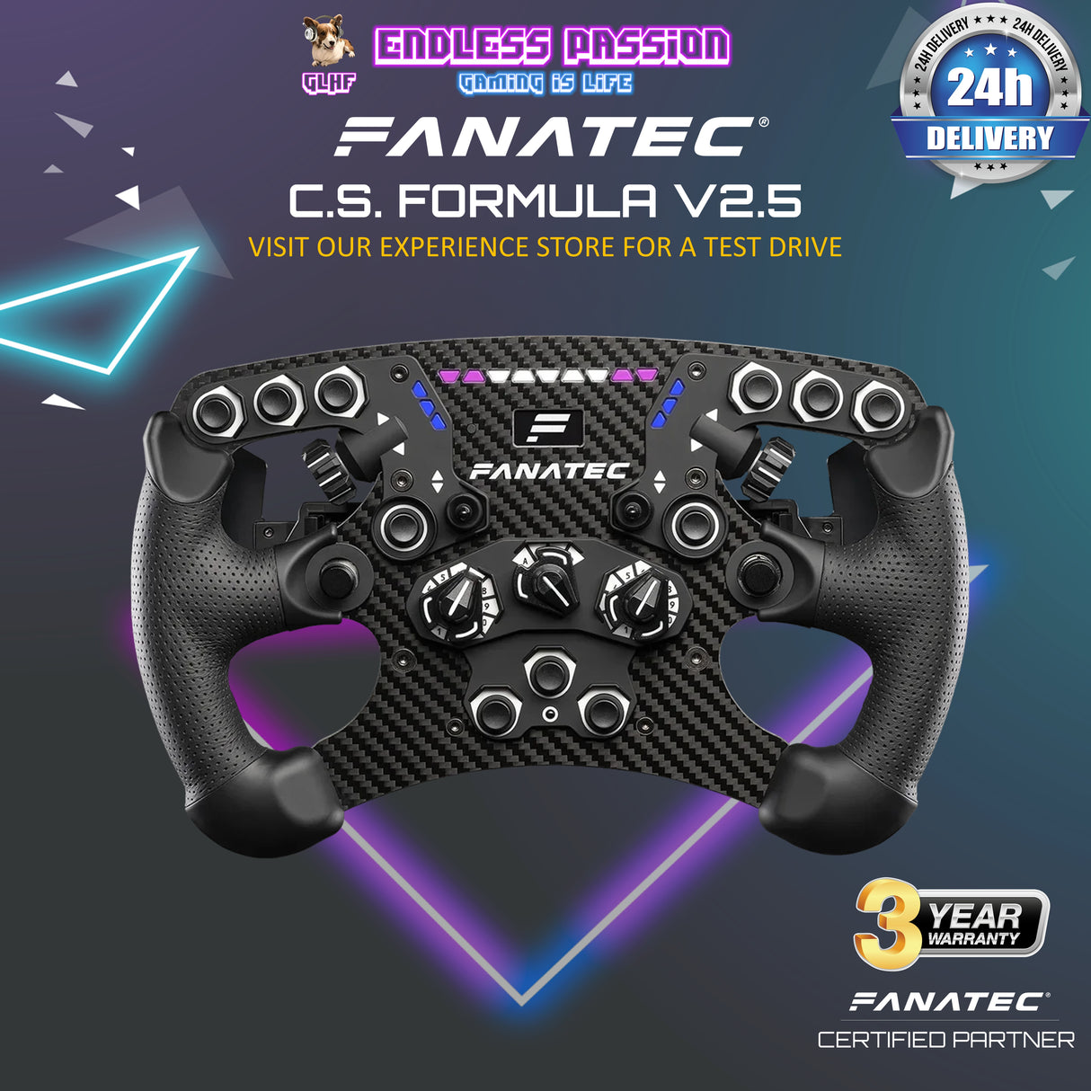 Fanatec ClubSport Steering Wheel Formula V2.5 - CRD-9020012-WW