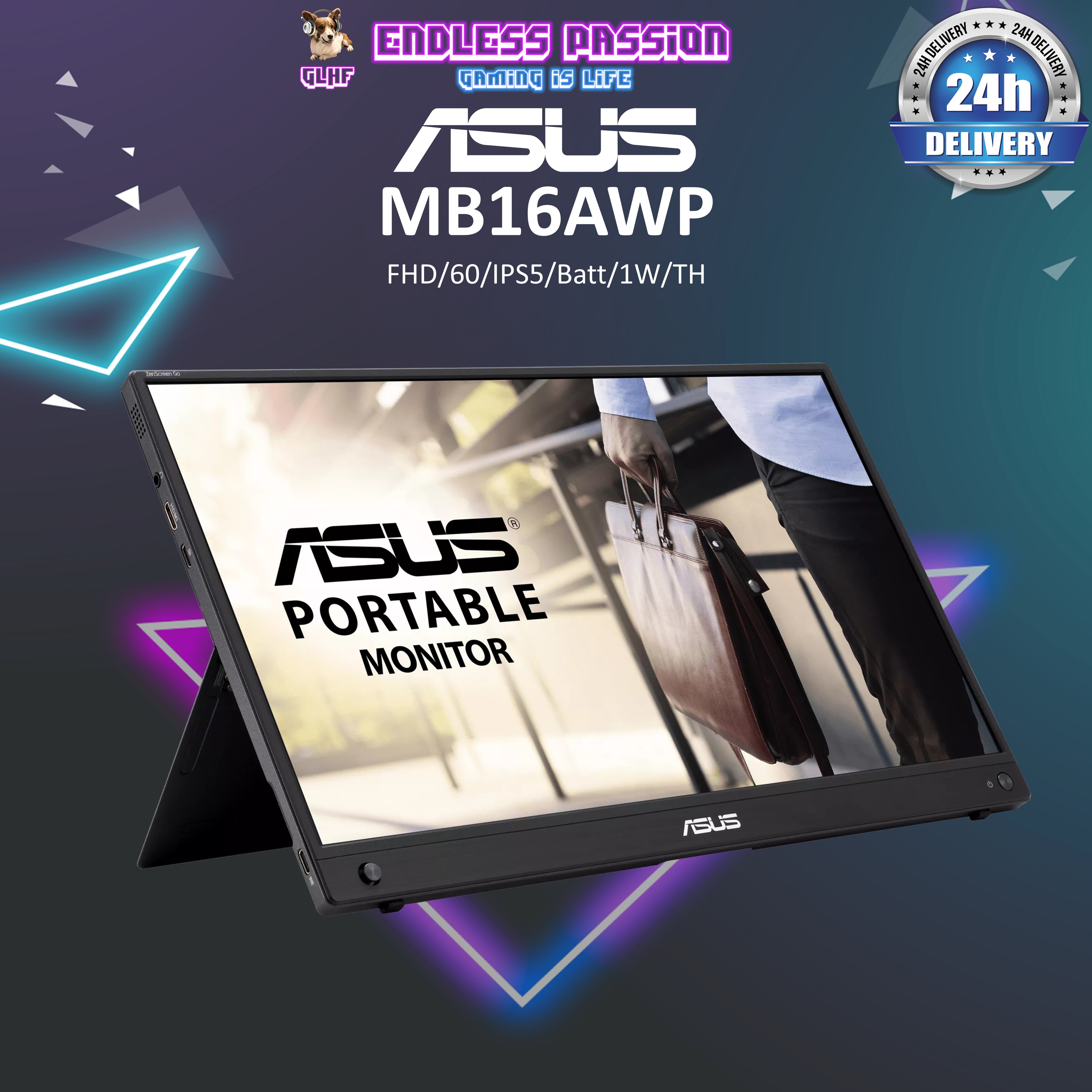 Amazon.co.jp: ASUS モバイルモニター ZenScreen Go MB16AWP