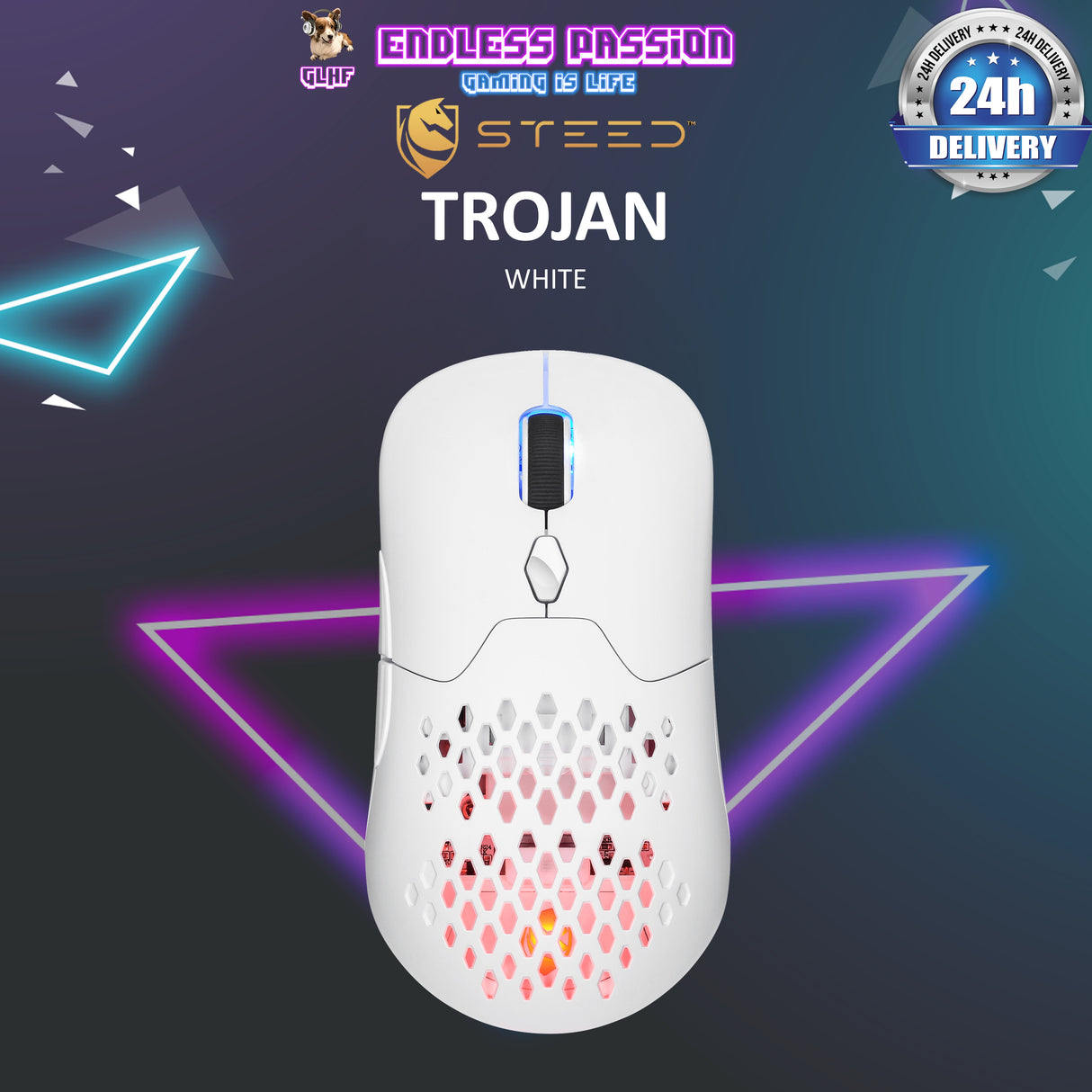 Steed Trojan Customisable TRI-Mode Gaming Mouse