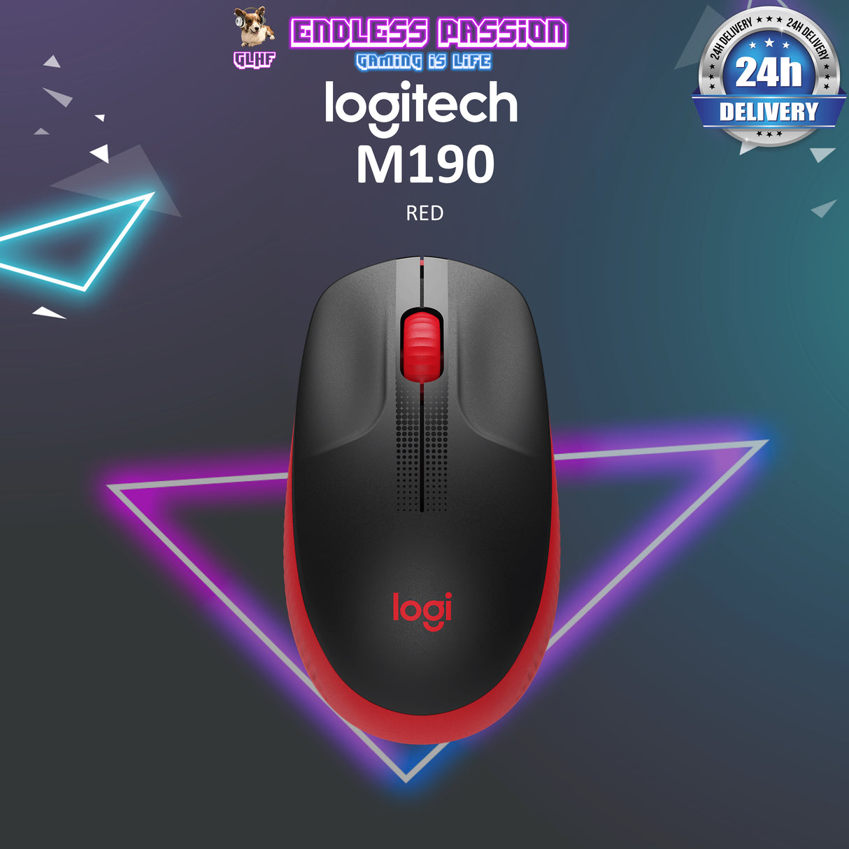 Logitech M190 Full-Size Wireless Mouse