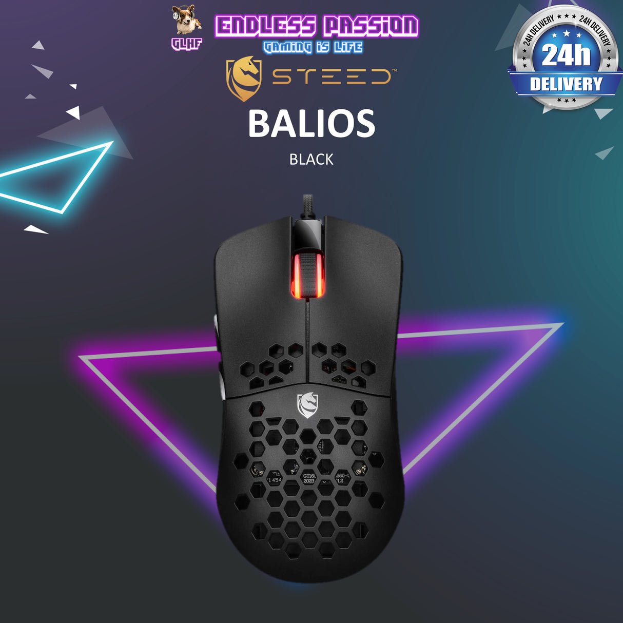 Steed Balios Ultralight Wired Gaming Mouse