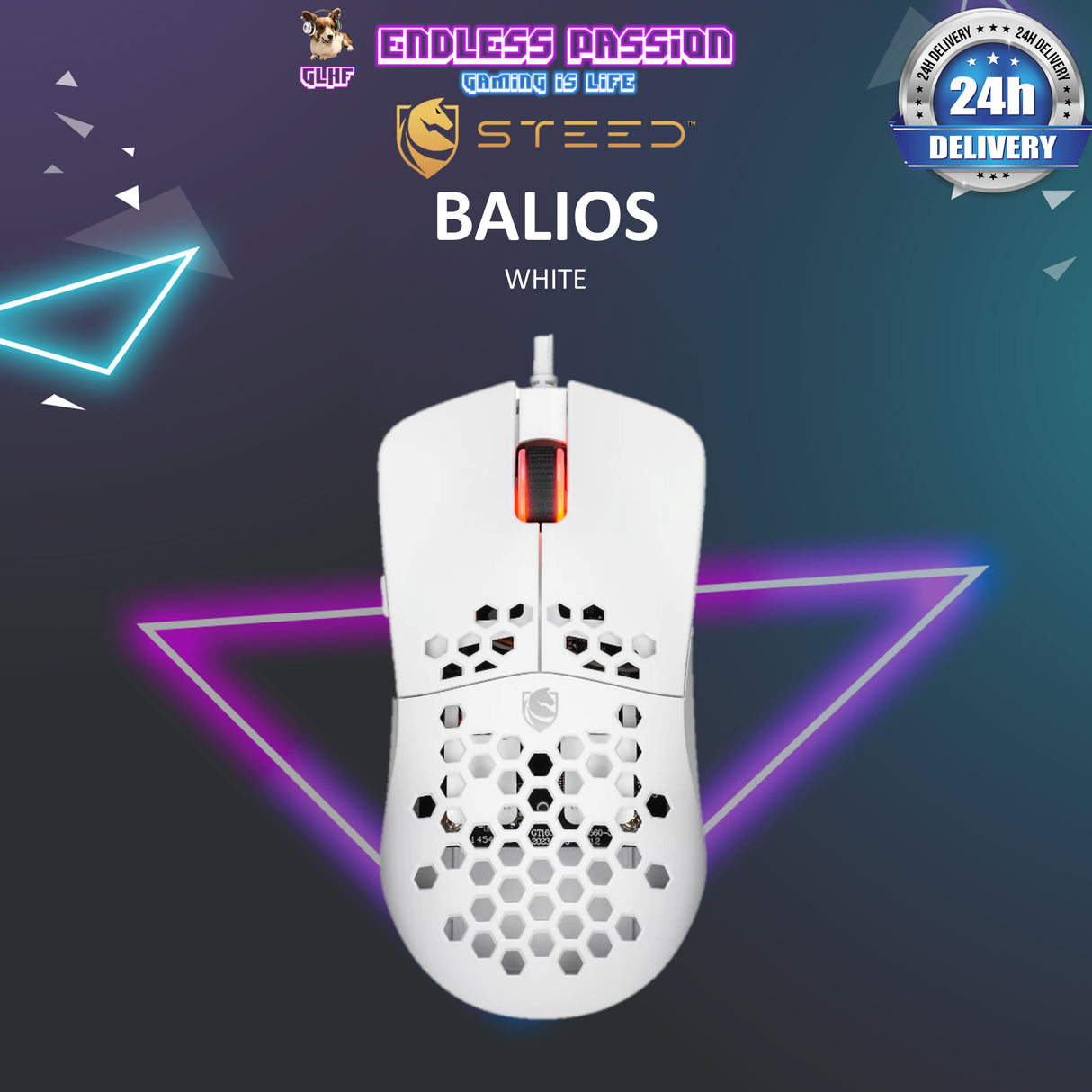 Steed Balios Ultralight Wired Gaming Mouse