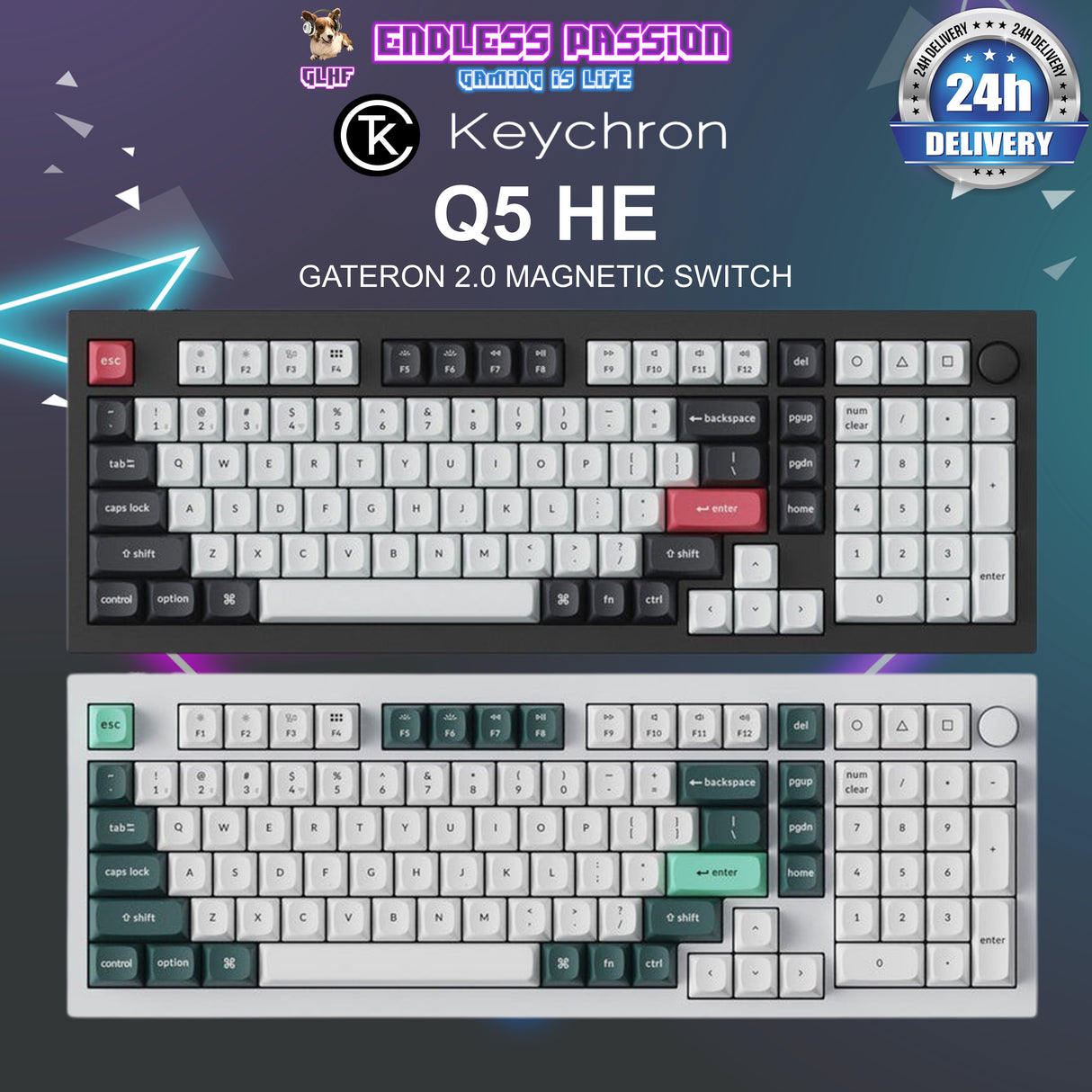 Keychron Q5 HE QMK Wireless Custom Keyboard