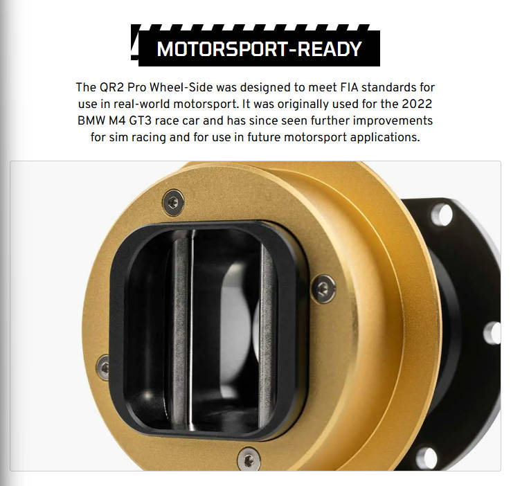 Fanatec QR2 Pro Wheel-side [PRE-ORDER]