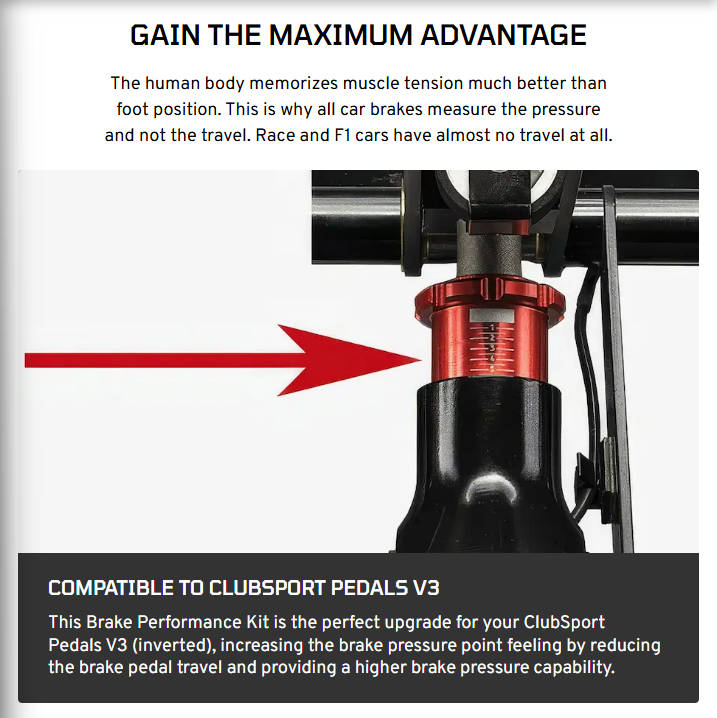 Fanatec ClubSport Pedals V3 Brake Performance Kit [PRE ORDER]