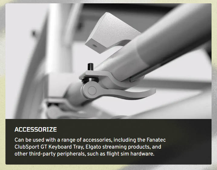 Fanatec ClubSport GT Cockpit Shifter Mount - Right (White/Black) [PRE ORDER]