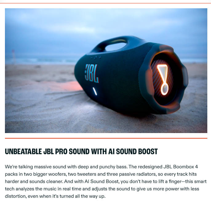 JBL Boombox 4 Portable Bluetooth Speaker