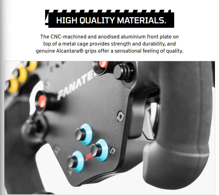 Fanatec ClubSport Steering Wheel F1® Esports V2 + QR2 Wheel-side - PC & PS [PRE-ORDER]