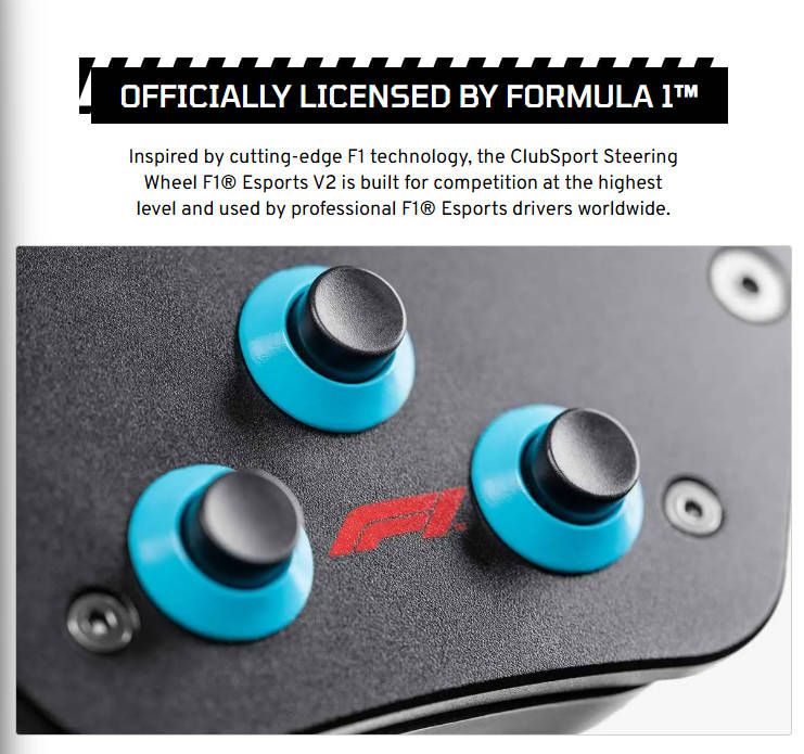 Fanatec ClubSport Steering Wheel F1® Esports V2 + QR2 Wheel-side - PC & PS [PRE-ORDER]