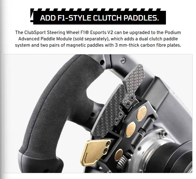 Fanatec ClubSport Steering Wheel F1® Esports V2 + QR2 Wheel-side - PC & PS [PRE-ORDER]