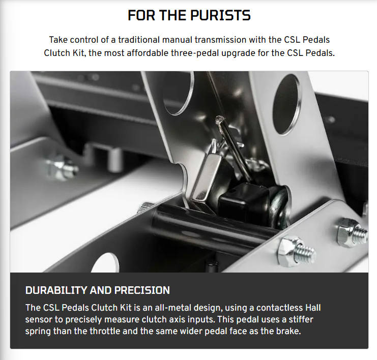 Fanatec CSL Pedal Clutch Kit - PC, PS & Xbox [PRE-ORDER]