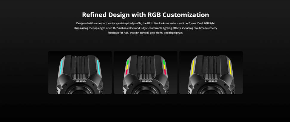 Moza R21 Ultra True Torque Direct Drive Wheel Base - RS091