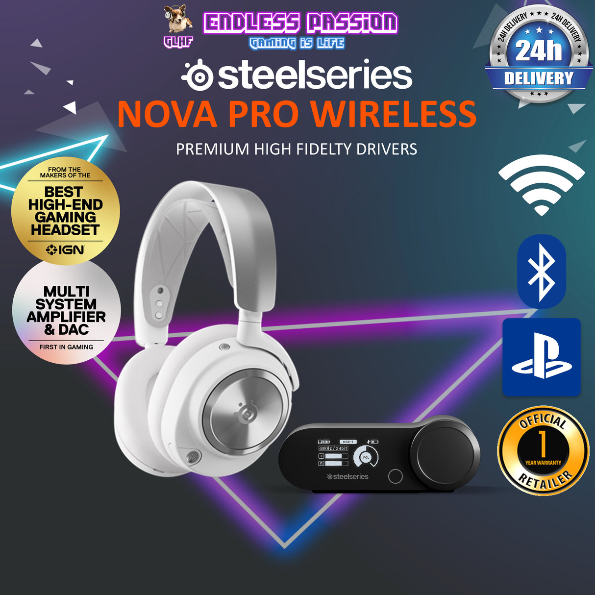 SteelSeries Arctis Nova Pro Wireless for PS Gaming Headset