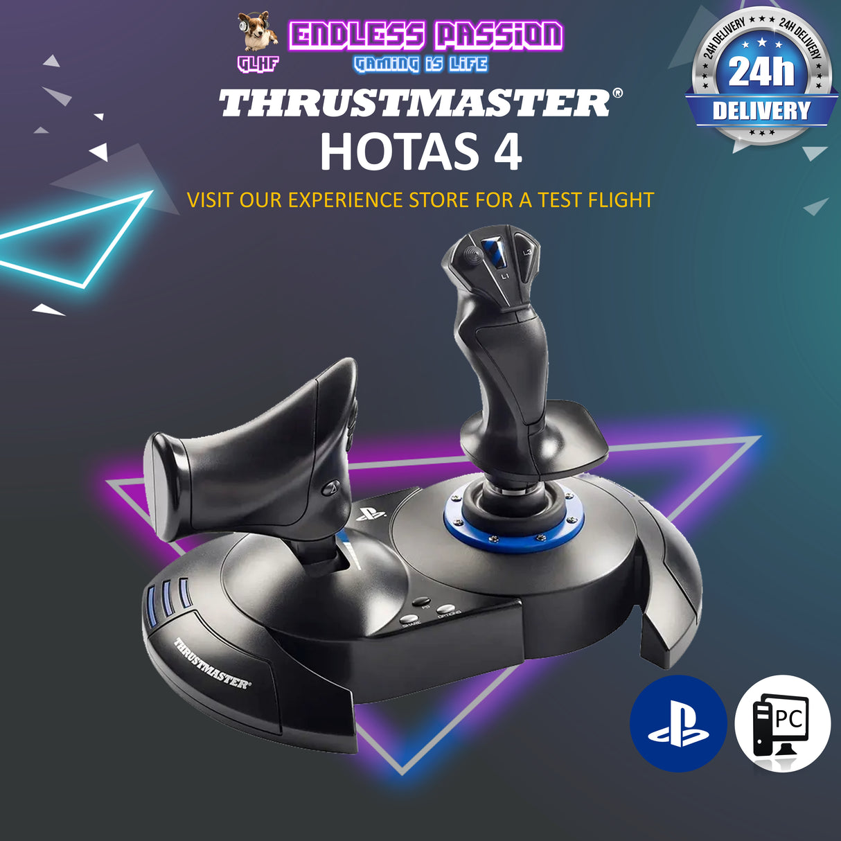 Thrustmaster T.Flight Hotas 4 - Offical Sony Licensed PS4 - 4160666