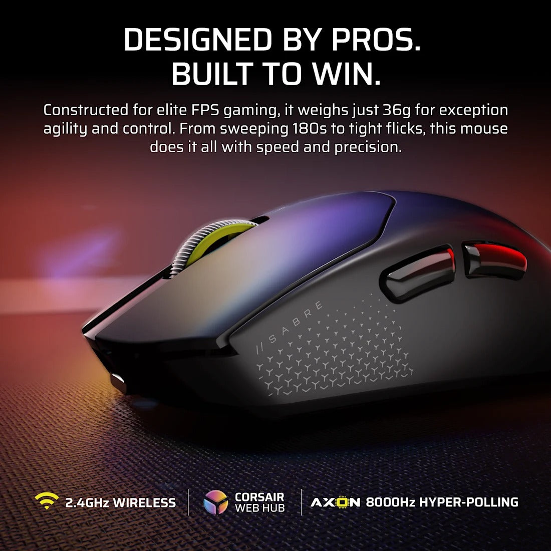 Corsair Sabre V2 Pro Ultralight Wireless Gaming Mouse