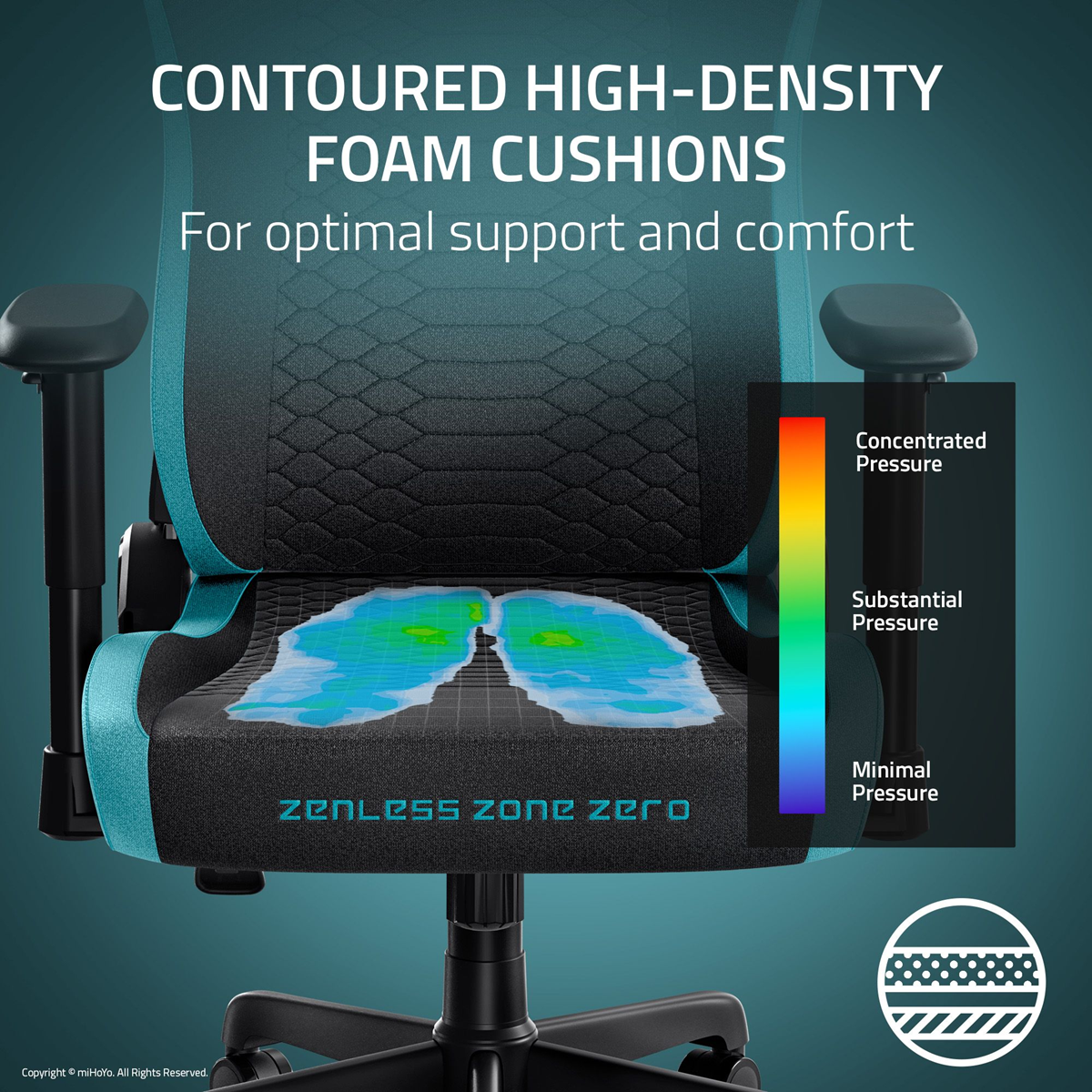 Razer Iskur V2 X Zenless Zone Zero Edition - Core Ergonomic Gaming Chair-Black Fabric