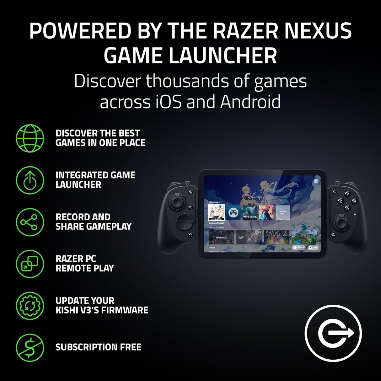 Razer Kishi V3 Pro - Gaming Controller for Type-C Phones And Mini Tablets