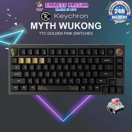 Keychron Black Myth Wukong Wireless Mechanical Keyboard - Deluxe Edition