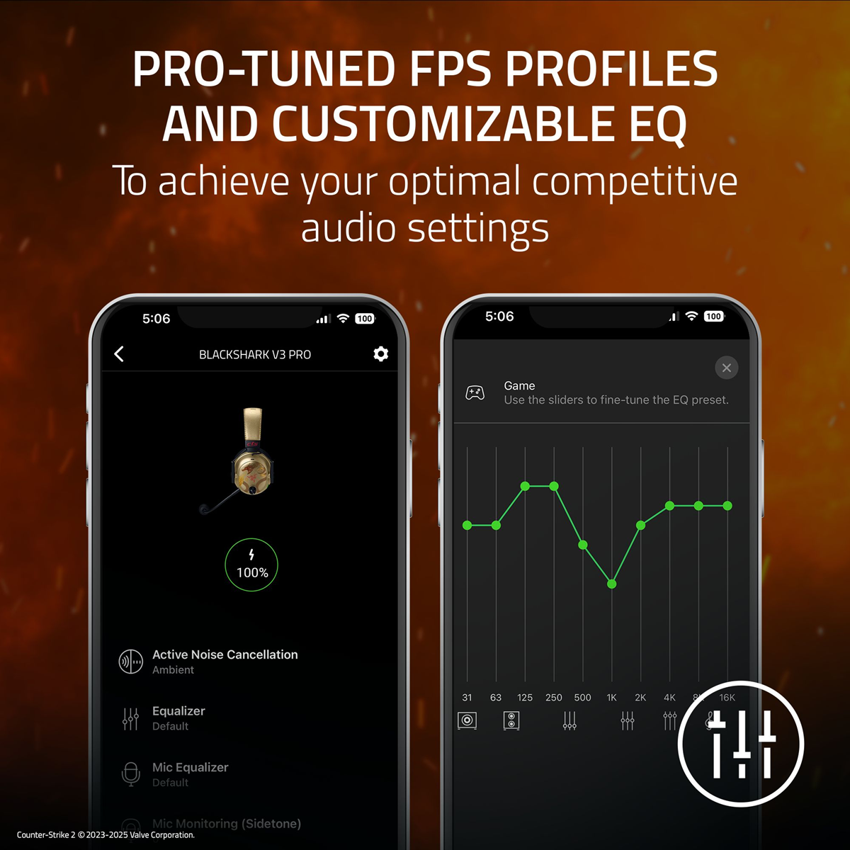 Razer Blackshark V3 Pro - Wireless ANC Esports Headset - Counter-Strike 2 Edition - FRML Packaging