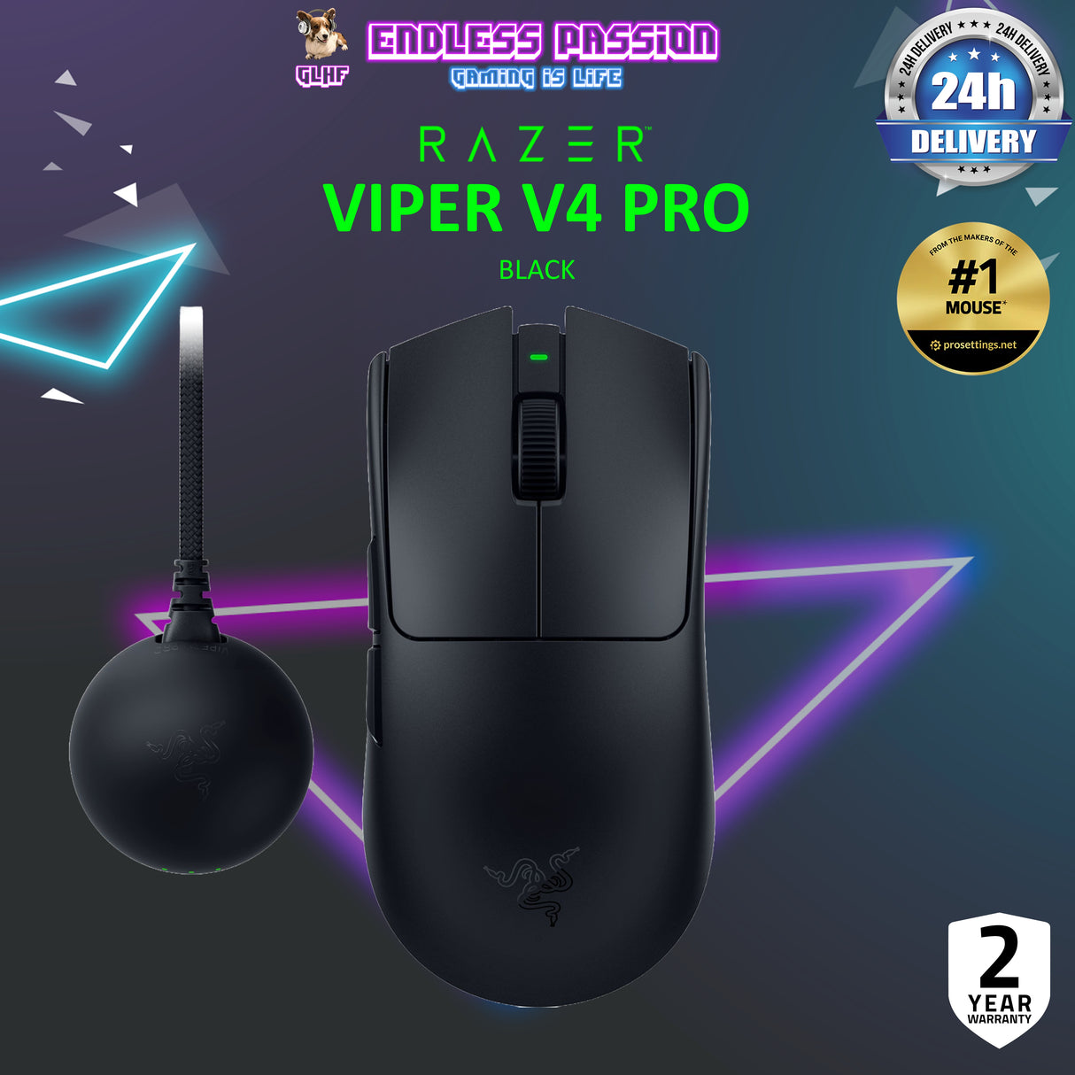 Razer Viper V4 Pro - Wireless Esports Gaming Mouse