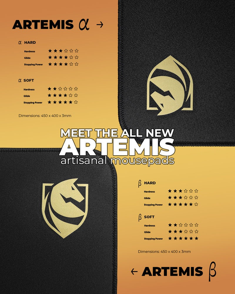 Steed Artemis Artisanal Control Mousepad XL - Alpha & Beta