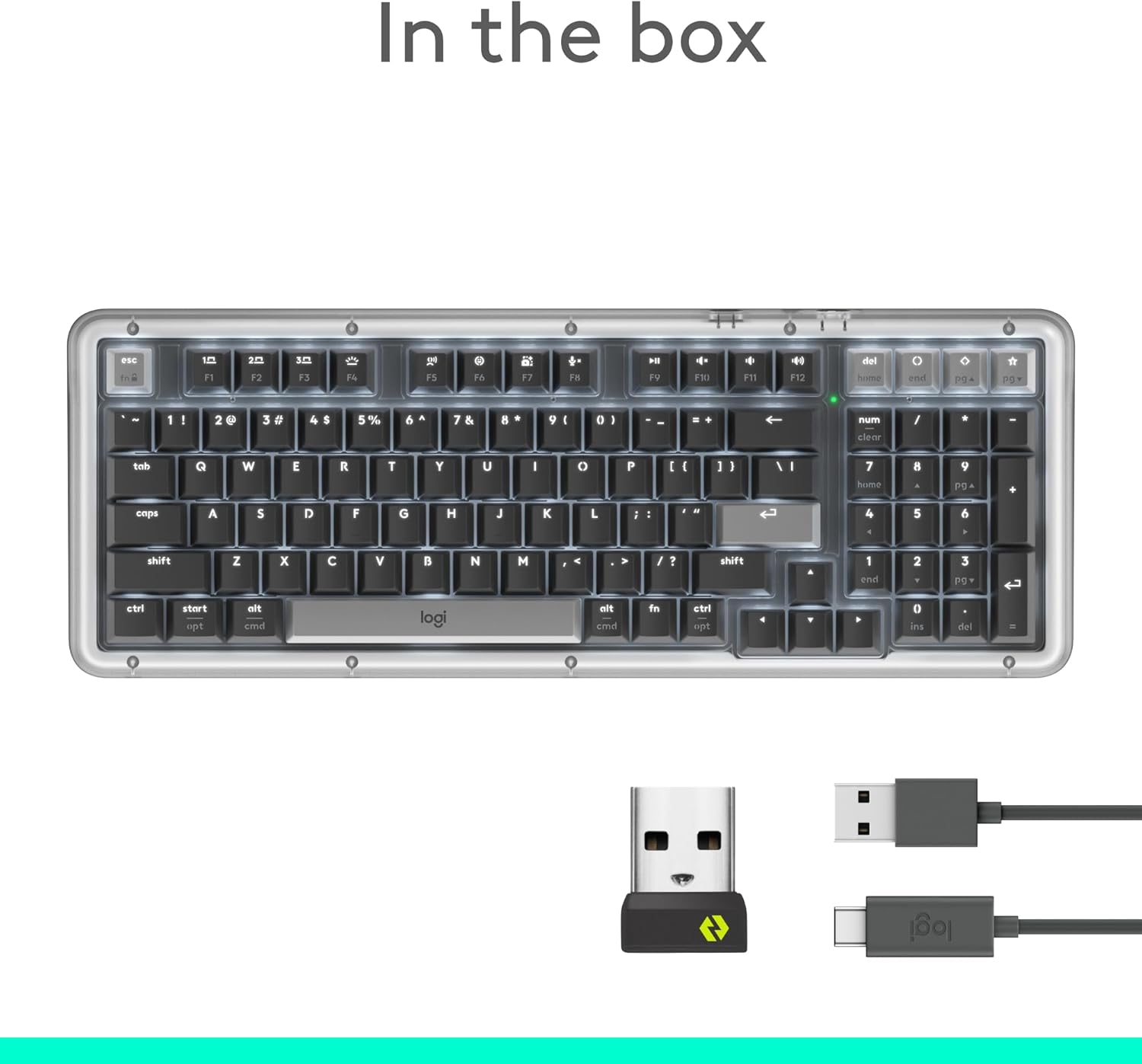 新古品logicool ALTO KEYS K98M ブラック Logitech Alto Keys K98M Wireless Mechanical Keyboard - Graphite