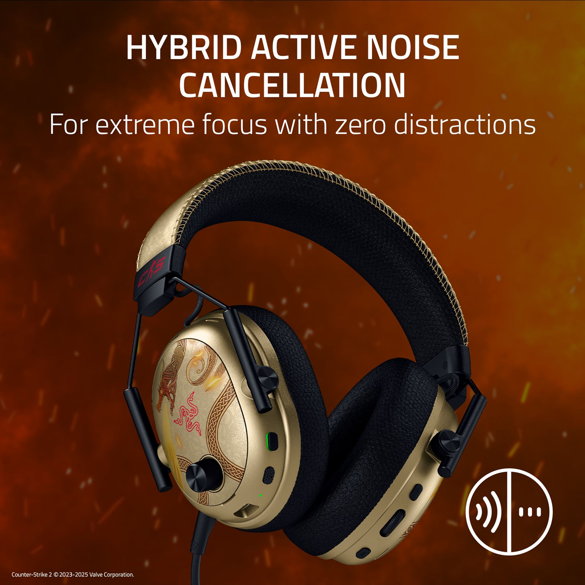 Razer Blackshark V3 Pro - Wireless ANC Esports Headset - Counter-Strike 2 Edition - FRML Packaging