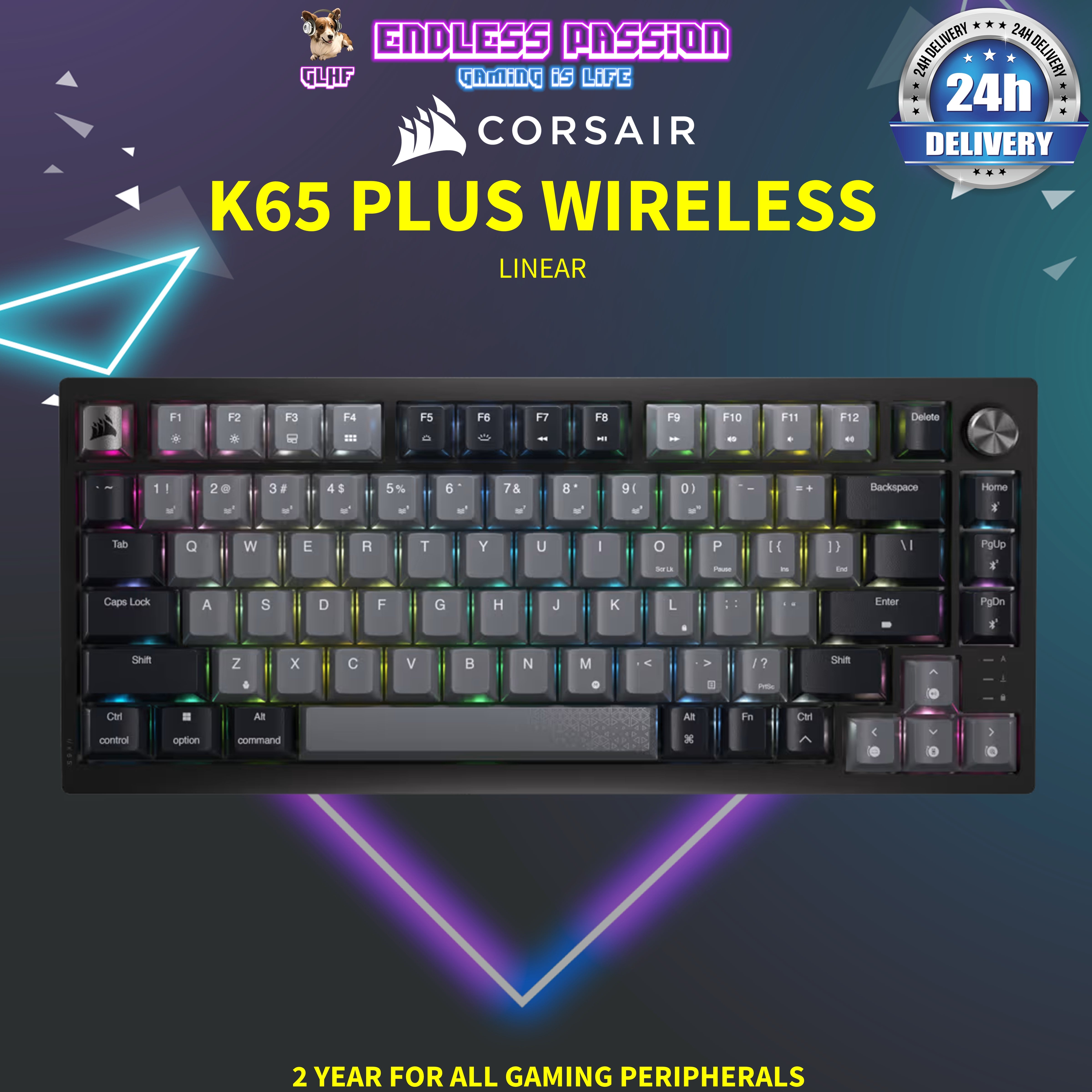 Corsair K65 PLUS Wireless 75% RGB Mechanical Gaming Keyboard