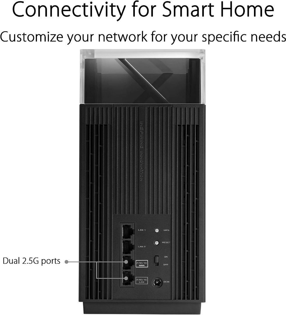 Asus ZenWiFi Pro ET12 AXE11000 Tri-Band WiFi 6E Mesh Router (2-Pack)