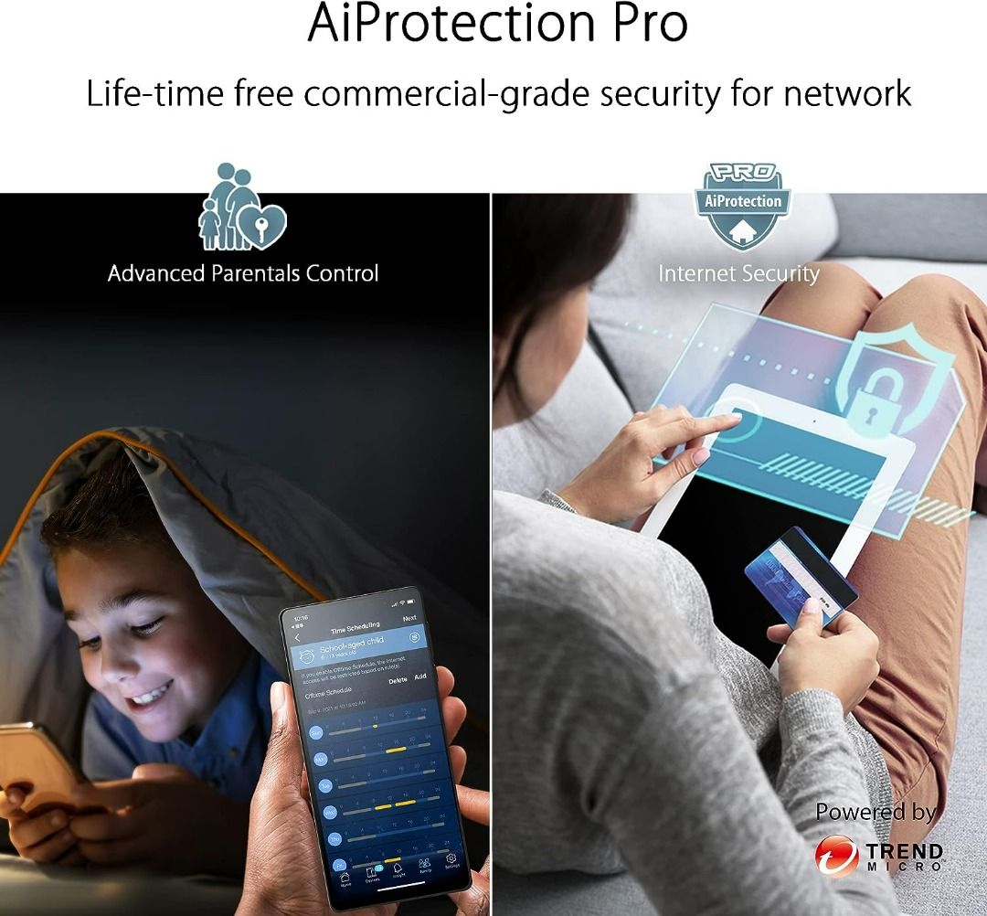 Asus ZenWiFi Pro ET12 AXE11000 Tri-Band WiFi 6E Mesh Router (2-Pack)