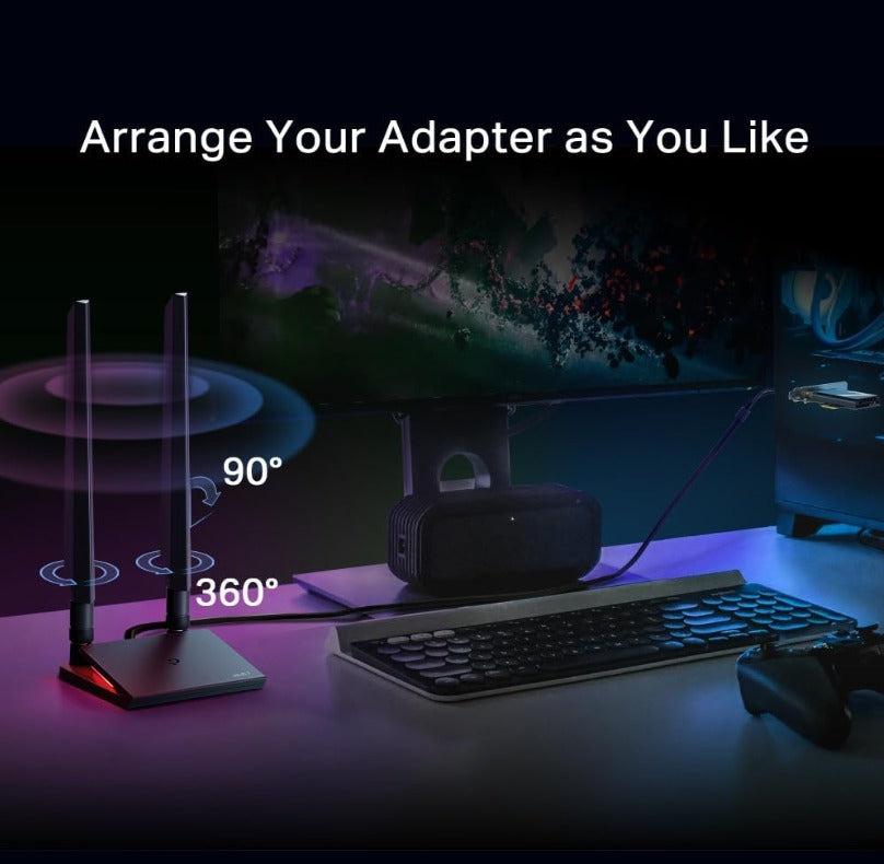 TP-LINK Archer TBE550E BE9300 Wi-Fi 7 Bluetooth 5.4 PCIe Adapter