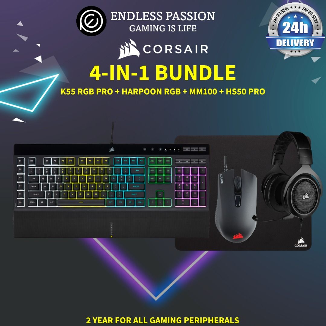 Corsair 4-in-1 2022 Edition Gaming Bundle