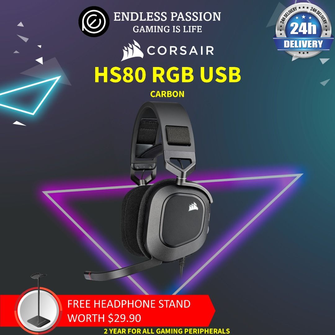 Corsair HS80 RGB USB Premium Gaming Headset