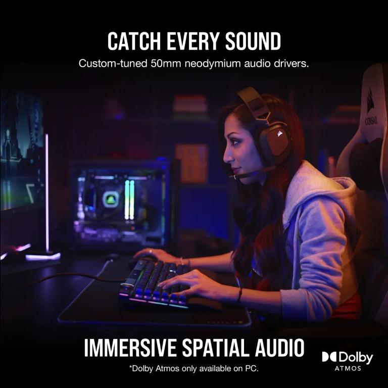 Corsair HS80 RGB Wireless Premium Gaming Headset