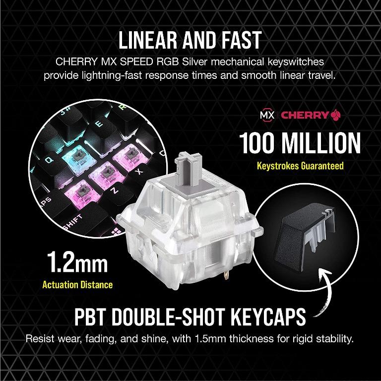 Corsair K65 RGB Mini 60% Wired Mechanical Gaming Keyboard