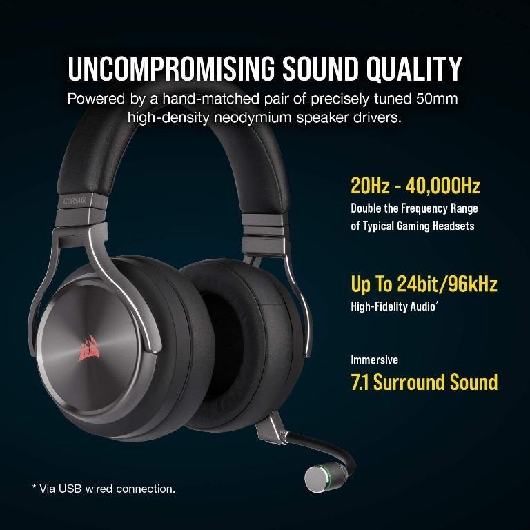 Corsair Virtuoso RGB Wireless SE High-Fidelity Gaming Headset