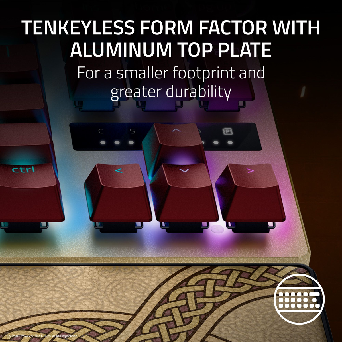 Razer Huntsman V3 Pro Tenkeyless - Tenkeyless Analog Optical Esports Keyboard US Layout - Counter-Strike 2 Edition - FRML Packaging