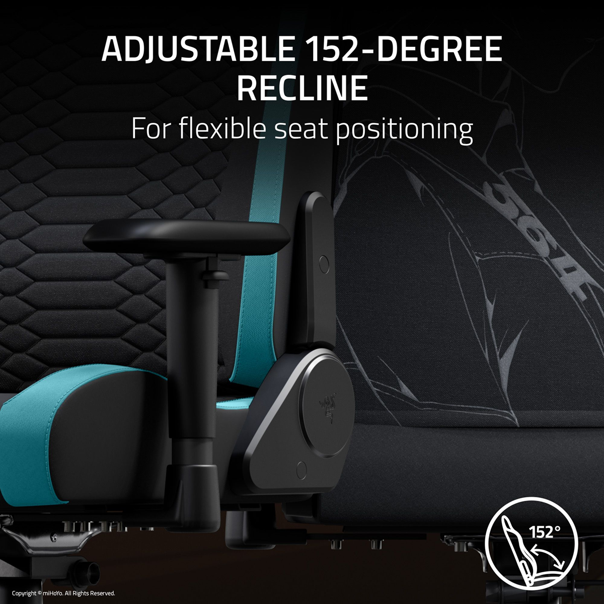 Razer Iskur V2 X Zenless Zone Zero Edition - Core Ergonomic Gaming Chair-Black Fabric