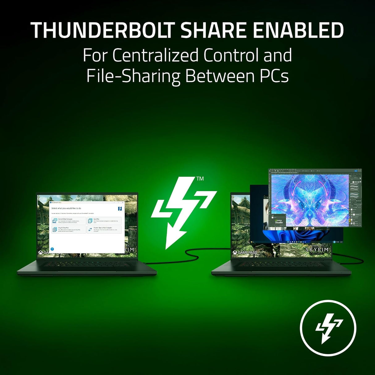 Razer Thunderbolt™ 5 Dock USB HUB – Chroma (RGB) - High-Speed Data & Charging