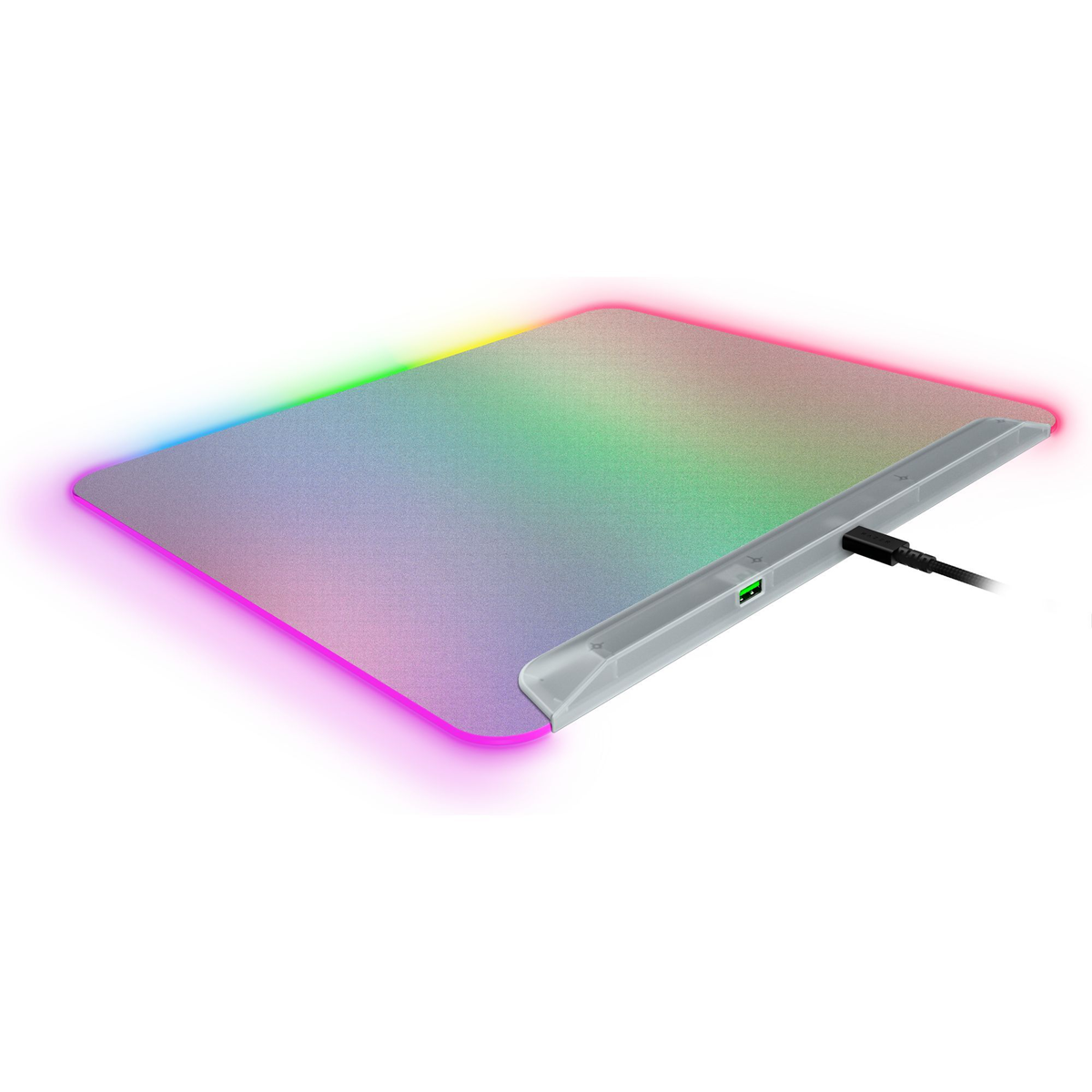 Razer Firefly V2 Pro Fully Illuminated RGB Gaming Mouse Mat - Phantom White Edition