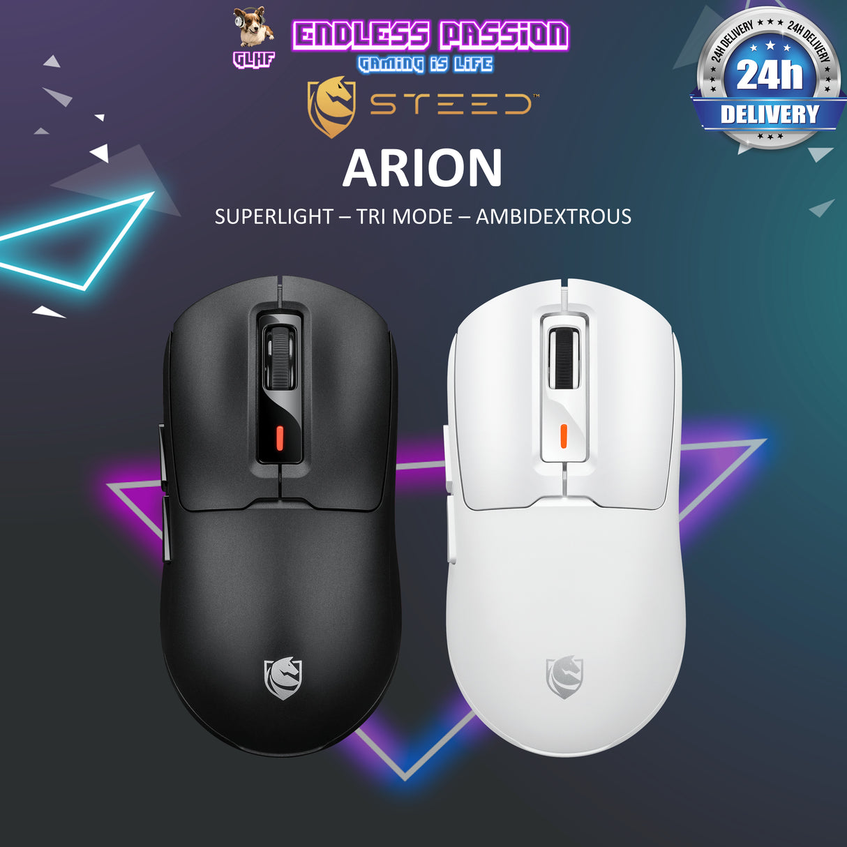 Steed Arion Superlight TRI-Mode Gaming Mouse