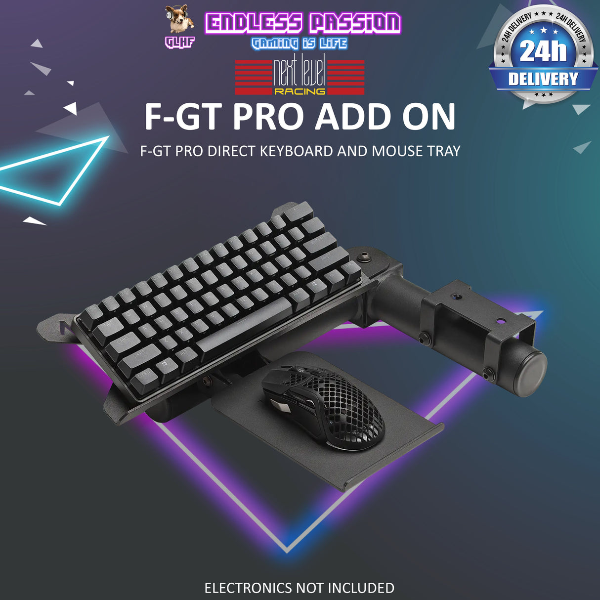 Next Level Racing F-GT Pro Keyboard and Mouse Tray - NLR R006