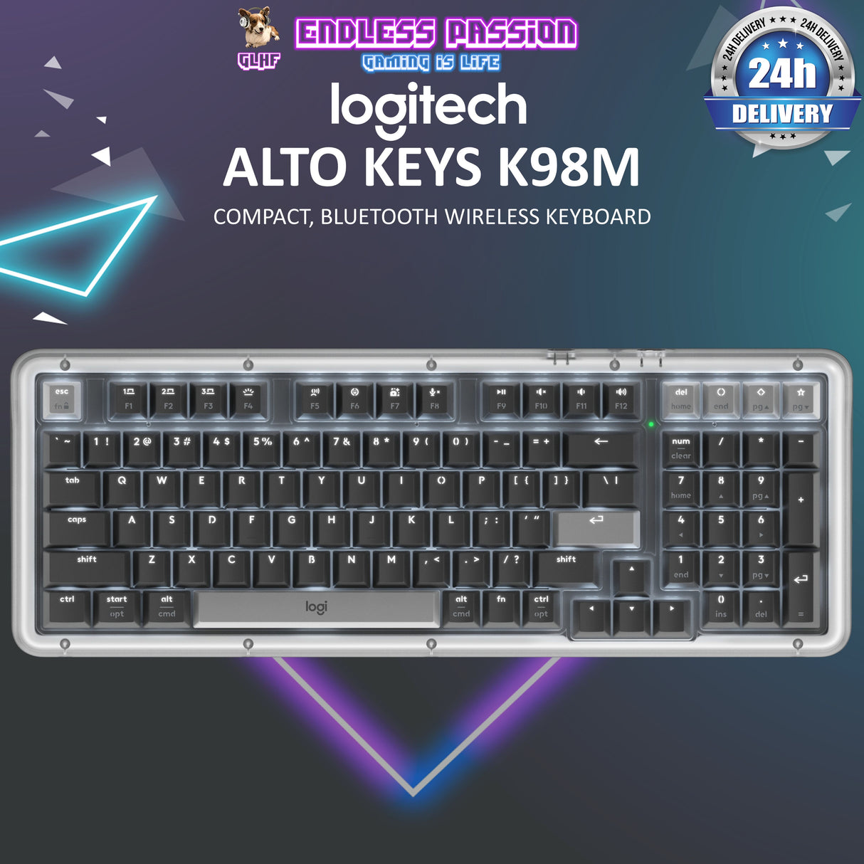 Logitech Alto Keys K98M Wireless Mechanical Keyboard - Graphite