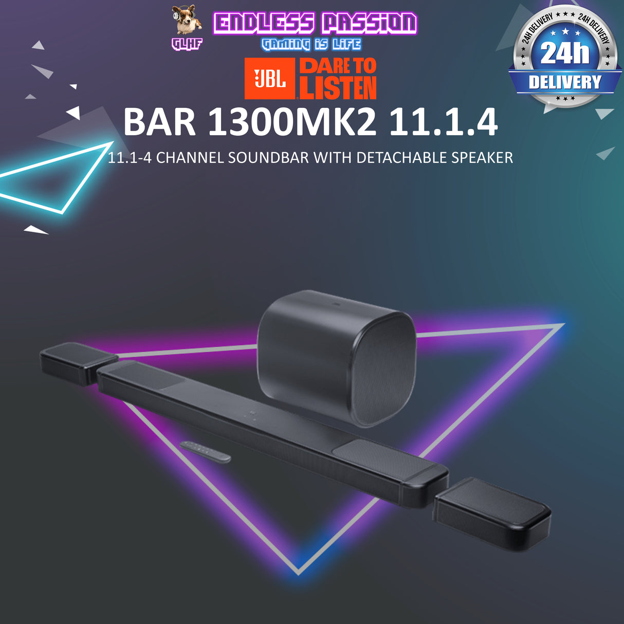 JBL Bar 1300 MK2 11.1.4 Soundbar Wireless Surround & Subwoofer