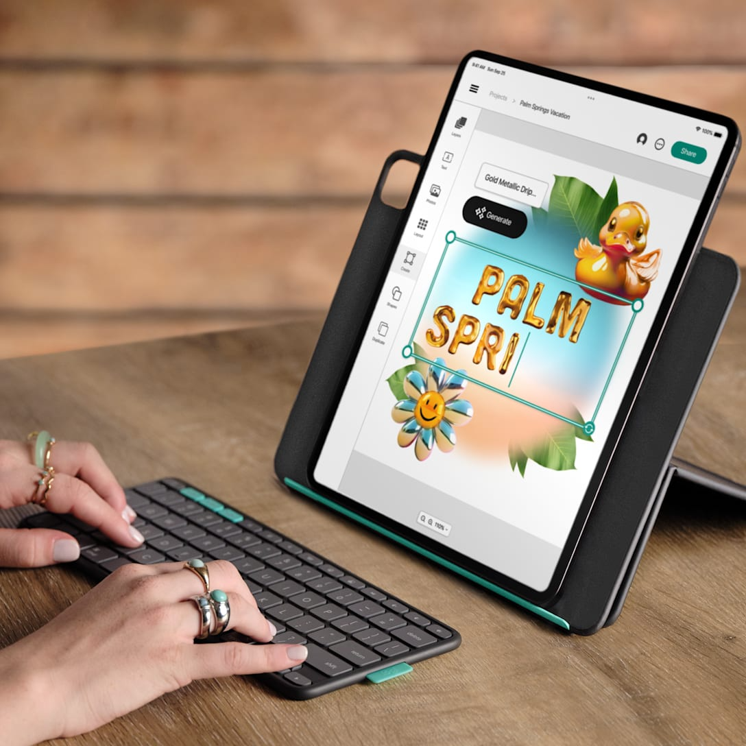 Logitech Flip Folio Case for iPad Air And Pro 13" - 920-013394