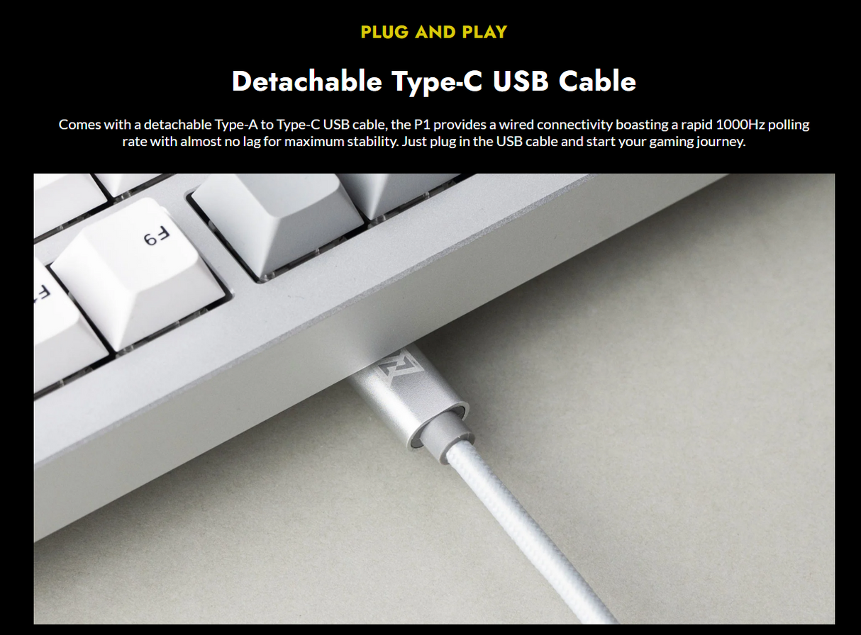 Lemokey P1 Pro Custom Gaming Keyboard - Space Sliver