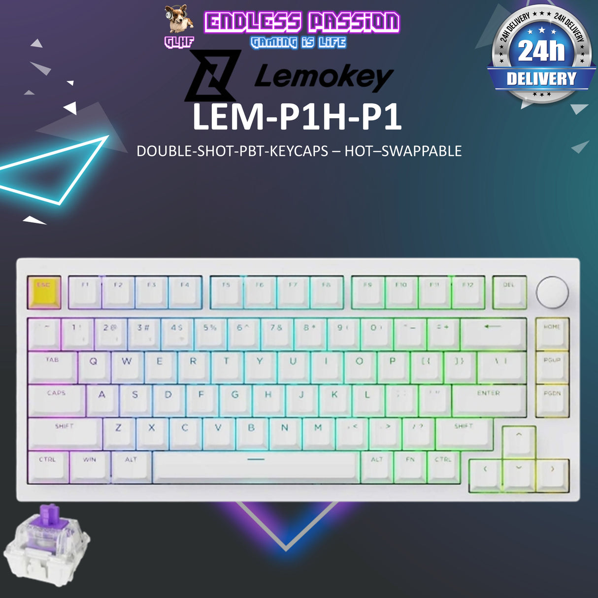 Lemokey P1 HE Wireless Magnetic Switch Custom Gaming Keyboard