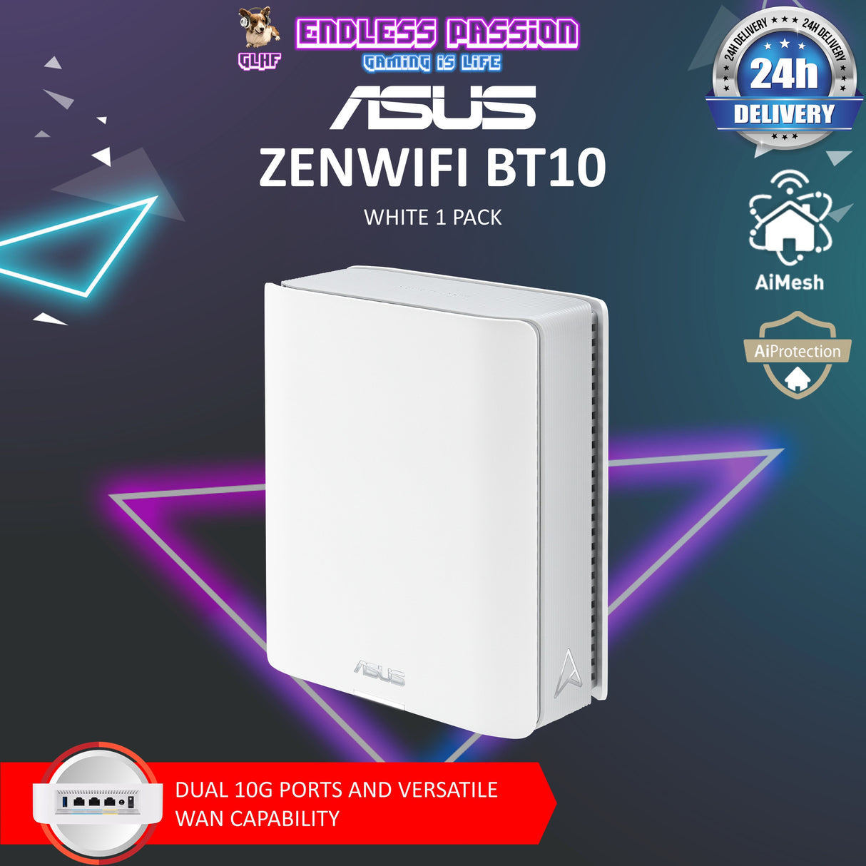 ASUS ZenWiFi BT10 Tri-Band WiFi 7 Mesh Router