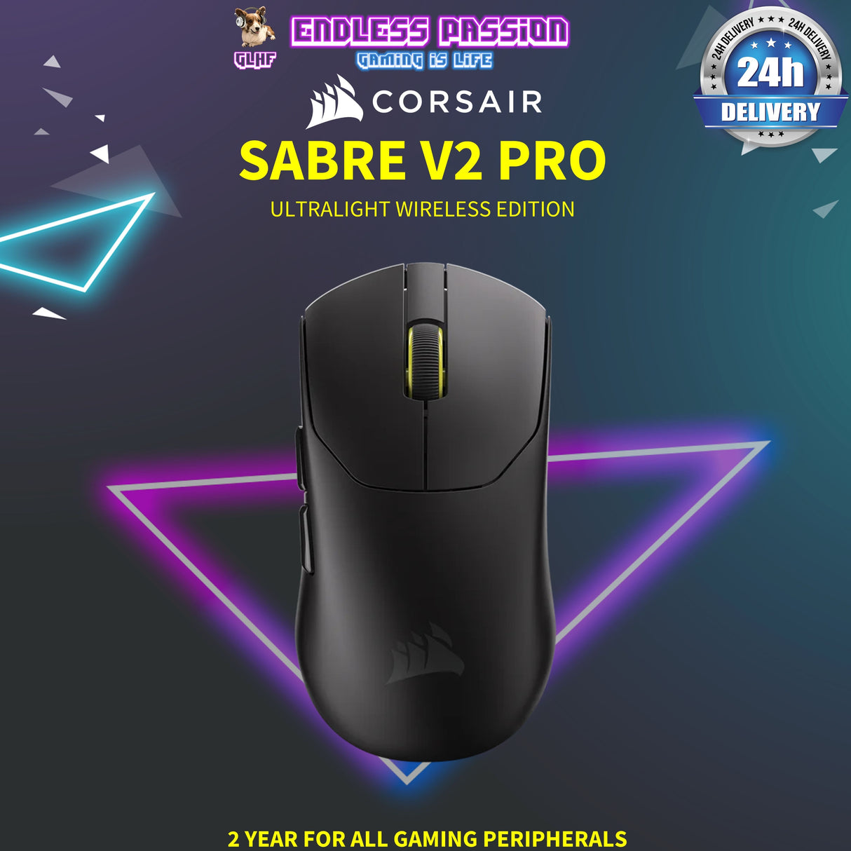 Corsair Sabre V2 Pro Ultralight Wireless Gaming Mouse
