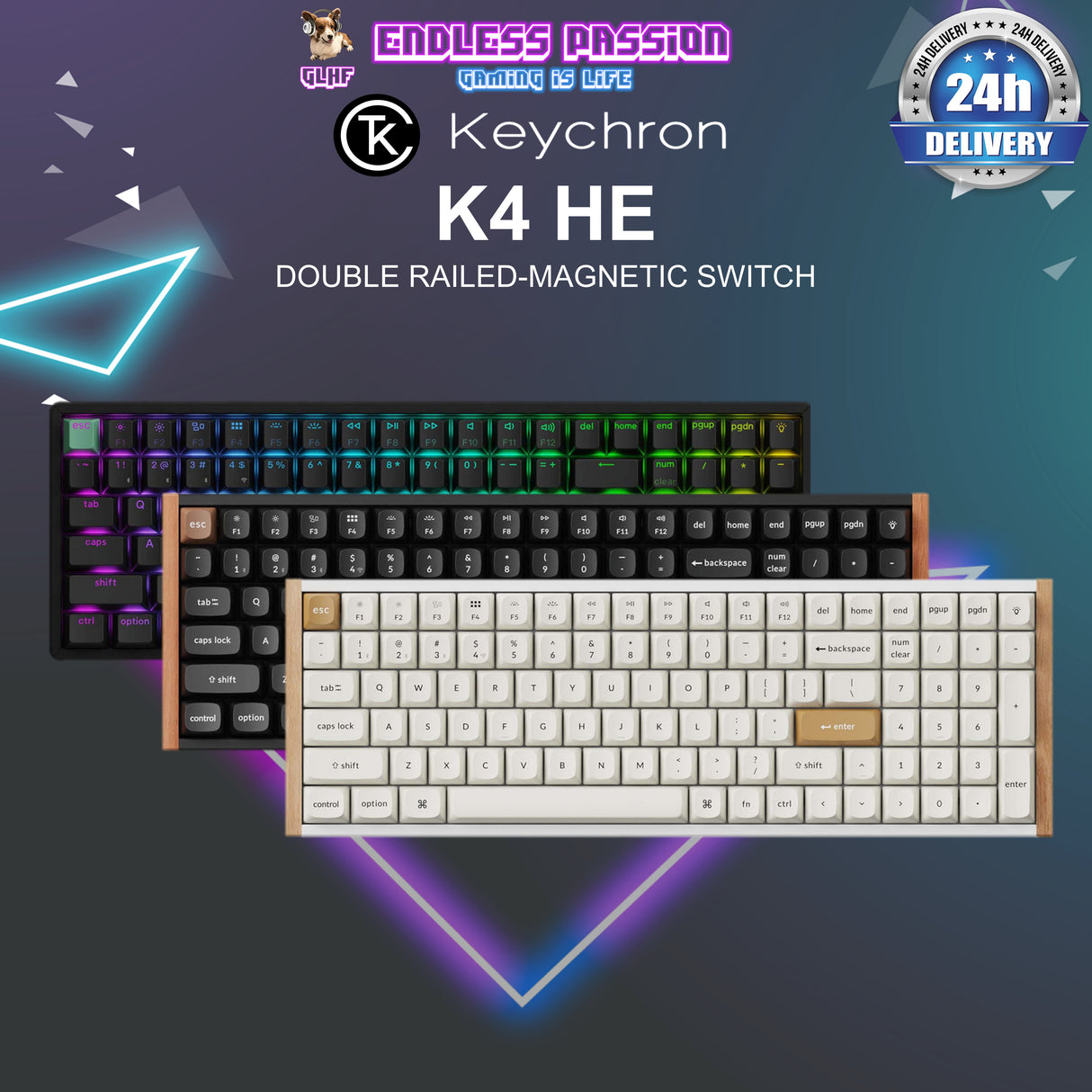 Keychron K4 HE - Wireless Magnetic Switch Custom Keyboard